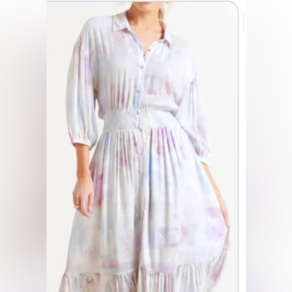 Z Supply watercolor long dress
